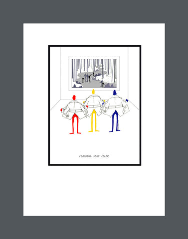 Flashing Some Color - Print