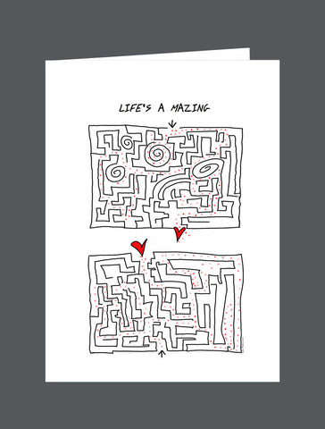 Life's A Mazing   Especially When Our Paths Meet - Card