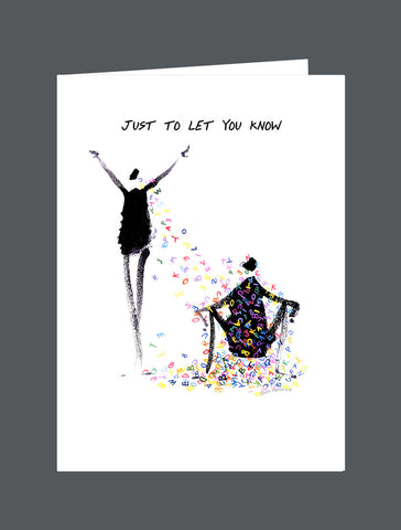 Just To Let You Know, You Listen So Well,   Thank You! - Card