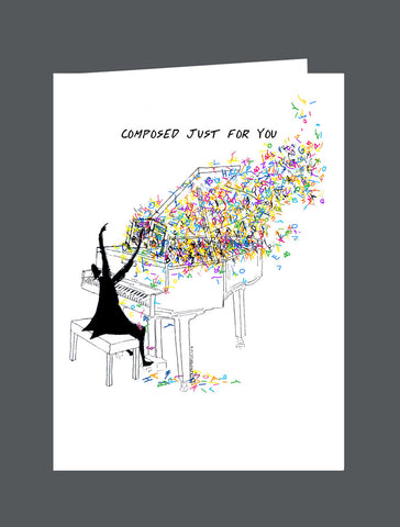 Composed Just For You  Happy Birthday! - Card