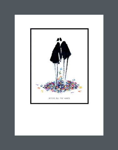 After All The Words  - Print
