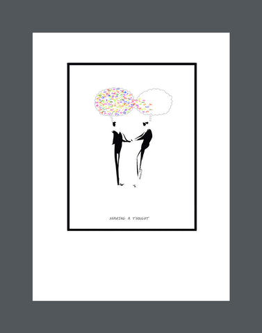 Sharing A Thought - Print