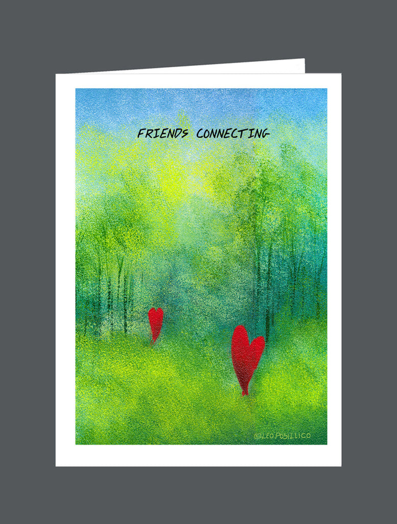 Friends Connecting - Card