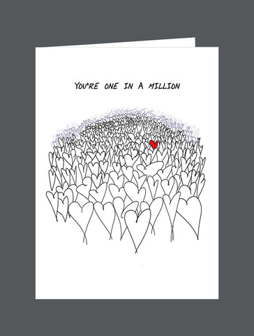 You're One In A Million - Card